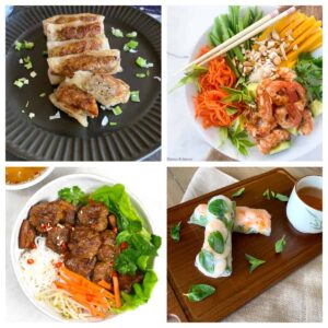 Vietnamese recipes collage